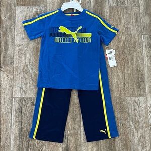 Puma Kids Boys 2-pc T-shirt and Joggers Set Sz 6 - NWT